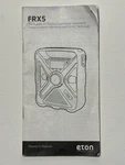 Eton FRX5 Ultimate Camping Am/fm/noaa Radio Manual Only. Fixed Price $9.99.