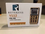 Retekess V112 Pocket Am/fm Radio With Earphone Walkman - F9202D. Fixed Price $20.00.