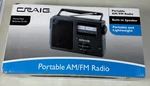 Craig Portable Handheld Am/fm Radio Antenna Headphone Jack CR4181 New-open Box. Fixed Price $18.99.
