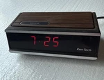 Ken-tech Vintage Digital Alarm Clock Wood Grain Model T-2096A Tested Working. Fixed Price $15.00.