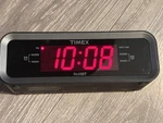 Timex Rediset Digital Alarm Clock Radio Dual Black Led Display. Fixed Price $7.79.
