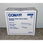 Conair Compact Alarm Clock Radio Black Easy Set Buzzer Fm .6 Led Display. Fixed Price $14.99.