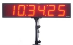 Brg Precision 8" Ultra Bright Led 6-DIGIT Remote Synchronized Clock W/tripod. Fixed Price $599.99.