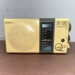 Sony Tap Tunes ICF-S77W 4 Band Am / Fm Receiver Radio *tested*. Fixed Price $15.00.