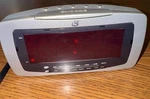 Gpx CR2307 Am/fm Clock Radio Large Display, Silver, Tested, Works Great. Fixed Price $17.67.