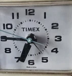 Vintage Timex Electric Alarm Clock Model 7369A Cream Tested Works Made Usa. Fixed Price $14.00.