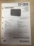 Sony Service Manual For The ICF-C620 Clock Radio Receiver Repair. Fixed Price $8.48.