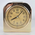 Vintage Gold Tone Finish Seiko Quartz Alarm Clock QEJ302G No Battery Cover (se). Fixed Price $28.42.