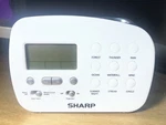 Sharp SPC570 Projection Alarm Digital Clock W/9 Nature Sounds Month/day/date. Fixed Price $9.00.
