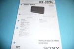 Service Manual Guide For Sony ICF-C620L, Original!!. Fixed Price $12.40.