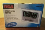 Rca RP3702A Am/fm Clock Radio Alarm Large Green Led Tested Working. Fixed Price $20.00.