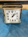Bulova B6112 Black & Gold Mechanical Folding Travel Alarm Clock. Fixed Price $20.00.