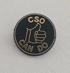 Cso Can Do Officer Thumbs Up Vintage Lapel Pin - Chief Safety Security Badge. Fixed Price $20.00.