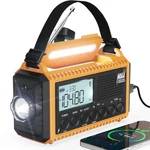 5000 Emergency Weather Radio With Am/fm/noaa/sw, Ways Powered Solar Hand Cr.... Fixed Price $54.15.
