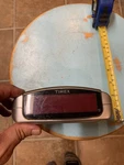 Timex T109S Extra Loud Alarm Clock Gray/grey & Gold Tone Tested! Red Numbers. Fixed Price $9.99.