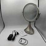 Ihome 9 Inch Double Sided Led Makeup Vanity Mirror With Bluetooth Speaker ICVBT7. Fixed Price $149.99.