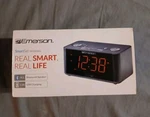 Emerson Smart Set Bluetooth Speaker Usb Charger Fm Dual Alarm Digital Clock. Fixed Price $35.00.