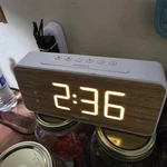 Capello Big Time Clock Model CA-35 White / Wood Used Tested Works. Fixed Price $12.99.