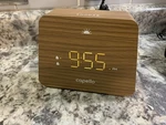 Capello Digital Woodgrain Mantle Clock Led Display Dual Alarms Dimmer. Fixed Price $9.99.