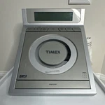 Timex T609T Dual Alarm Clock Radio Cd Player MP3 Line-in Nature Sounds Silver. Fixed Price $60.00.