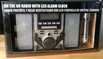 On The Go Radio With Lcd Alarm Clock - Emergency Ibt W/. Fixed Price $19.99.