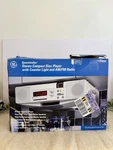 Ge Spacemaker 7-4290 Stereo Cd Player Counter Light Am/fm Radio White 2001 Clock. Fixed Price $199.99.