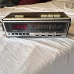 Lloyd's J230 Vintage Am/fm Digital Calendar Alarm Clock Radio, Brown, Snooze. Fixed Price $19.50.