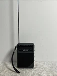 Original Vtg Radio Shack 12-454 Optimus Black Am/fm Pocket W/antenna. Fixed Price $16.57.