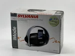 Sylvania Ipod Clock Radio Alarm Black SIP220 Docking Station Imode. Fixed Price $11.58.