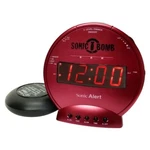 Sonic Alert Bomb SBB500SS Vibrating Alarm Clock Red. Fixed Price $50.92.