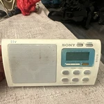 Sony ICF-M410V White Am/fm Tv Weather Band Radio Preset Tuning Clock Sleep. Fixed Price $18.00.