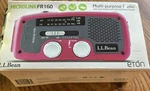 Et L.l.bean Microlink FR160 Am/fm Weather Radio Red Solar Usb Flashlight Crank. Fixed Price $20.00.