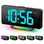Digital Alarm Clock, Large Led For Bedrooms With 10 Color Changing. Fixed Price $32.29.