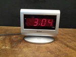 Sharp SPC060 Alarm Clock- Silver With Red Led Screen, Easy To Use, Loud. Fixed Price $19.99.