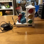 2015 Sesame Street Elmo Cookie Monster Toddler Kid Stop Light Alarm Clock Used. Fixed Price $25.00.