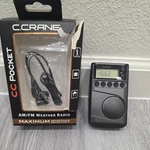 C. Crane Cc Pocket Am Fm And Noaa Weather Radio With Clock Sleep Timer. Fixed Price $56.25.