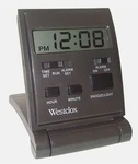 Westclox Folding Lcd Alarm Clock Travel Size Battery Operated Factory Sealed Box. Fixed Price $18.88.