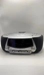 Lenoxx Sound CDR-190 Digital Player Alarm Clock Radio Am/fm Snooze Silver. Fixed Price $15.99.