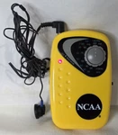 Vintage Ncaa Am/fm Radio W/earbuds Model RP-328 Yellow Portable Batteries. Fixed Price $10.99.
