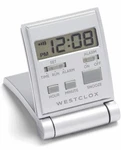 Westclox 47508S Travelmate Lcd Folding Alarm Clock 5", Silver. Fixed Price $17.97.