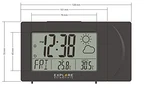 Explore Scientific Projection Clock, Weather Forecast, Outdoor Sensor - Gray. Fixed Price $40.66.