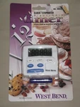 West Bend Timer Stopwatch Clock Small White Battery Operated Kitchen 40055 New. Fixed Price $19.99.