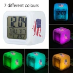 7 Colors Changing Led Digital Alarm Clock Time Snooze Thermometer Light Calendar. Fixed Price $8.99.