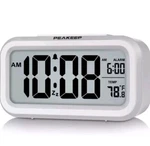 Peakeep Smart Night Light Digital Alarm Clock With Indoor Temperature, Battery. Fixed Price $15.00.