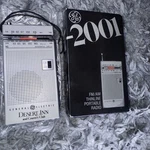 General Electric Am Fm Portable Radio 7-2001A Silver Black Handheld Hong Kong. Fixed Price $32.90.