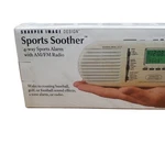Nib Sports Soother 4 Way Alarm With Am/fm Radio Sharper Image Design Home Travel. Fixed Price $47.99.