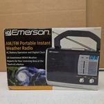 Emerson Portable Instant Weather Am Fm Radio Plug Battery RP6251 Clock. Fixed Price $19.00.