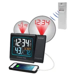 616-146 Crosse Technology Atomic Projection Alarm Clock In/out Temp TX141V3. Fixed Price $49.95.
