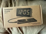 White Sandman Clock 4-PORT Charging Station Alarm By Palo Alto Innovation SND-1W. Fixed Price $20.00.