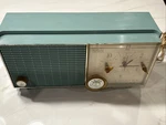 Vintage Rca Victor Am Alarm Clock Radio 1960'S Model Rgd 19G Slate Blue. Fixed Price $60.00.